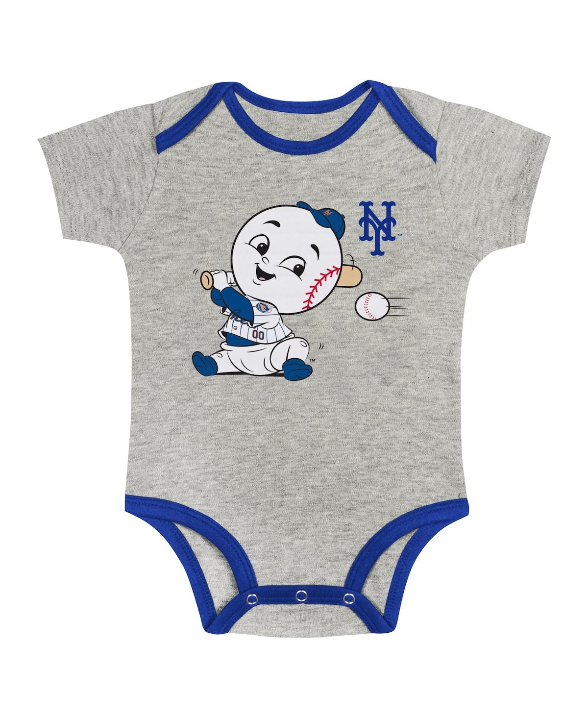 Outerstuff Baby Boys and Girls New York Mets Play Ball 2-Pack Bodysuit Set - White