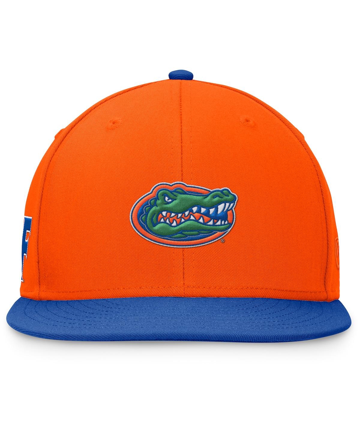 Top Of The World Men's Orange/royal Florida Gators Rally Two-tone Fitted Hat In Orange,royal