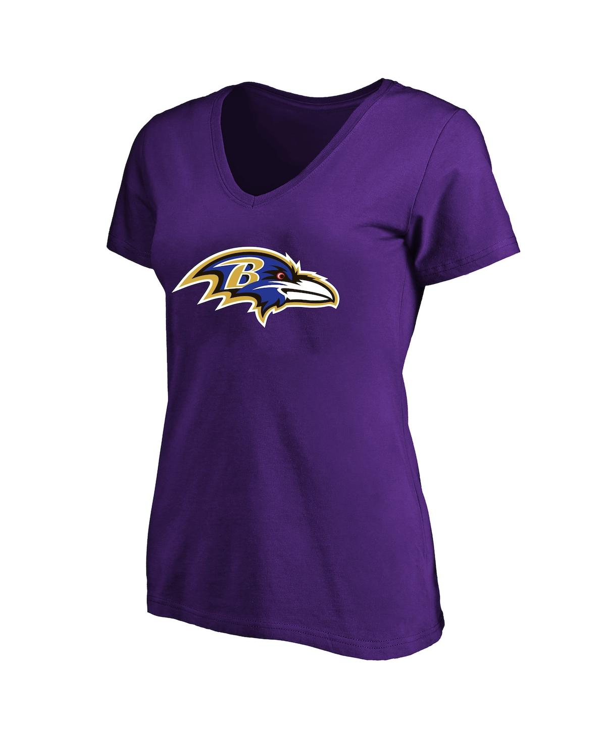 Fanatics Women's Derrick Henry Purple Baltimore Ravens Plus Size Name Number V-neck T-shirt In Purple