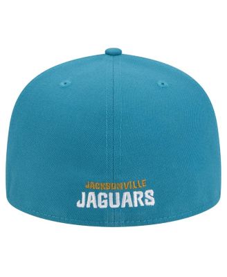 Men's Teal Jacksonville Jaguars Throwback Crawl Omaha 59FIFTY Fitted Hat