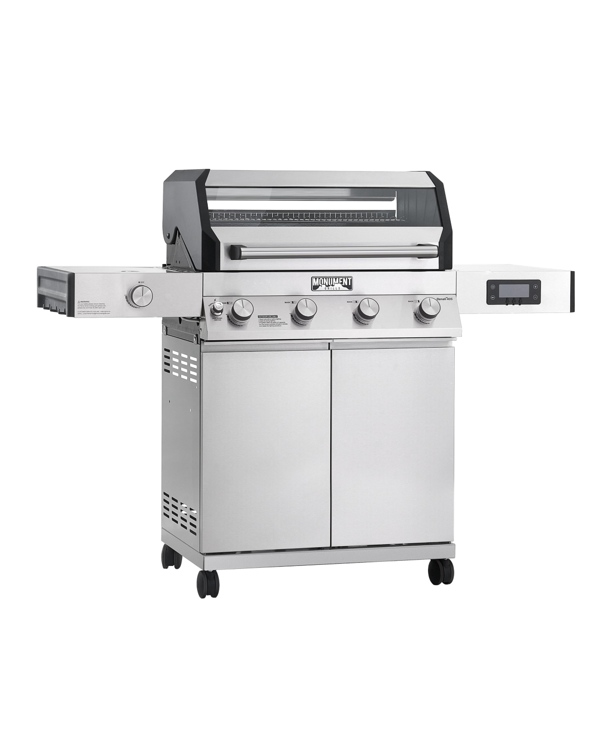 4 Burner Stainless Steel Denali Series Smart Grill - Silver