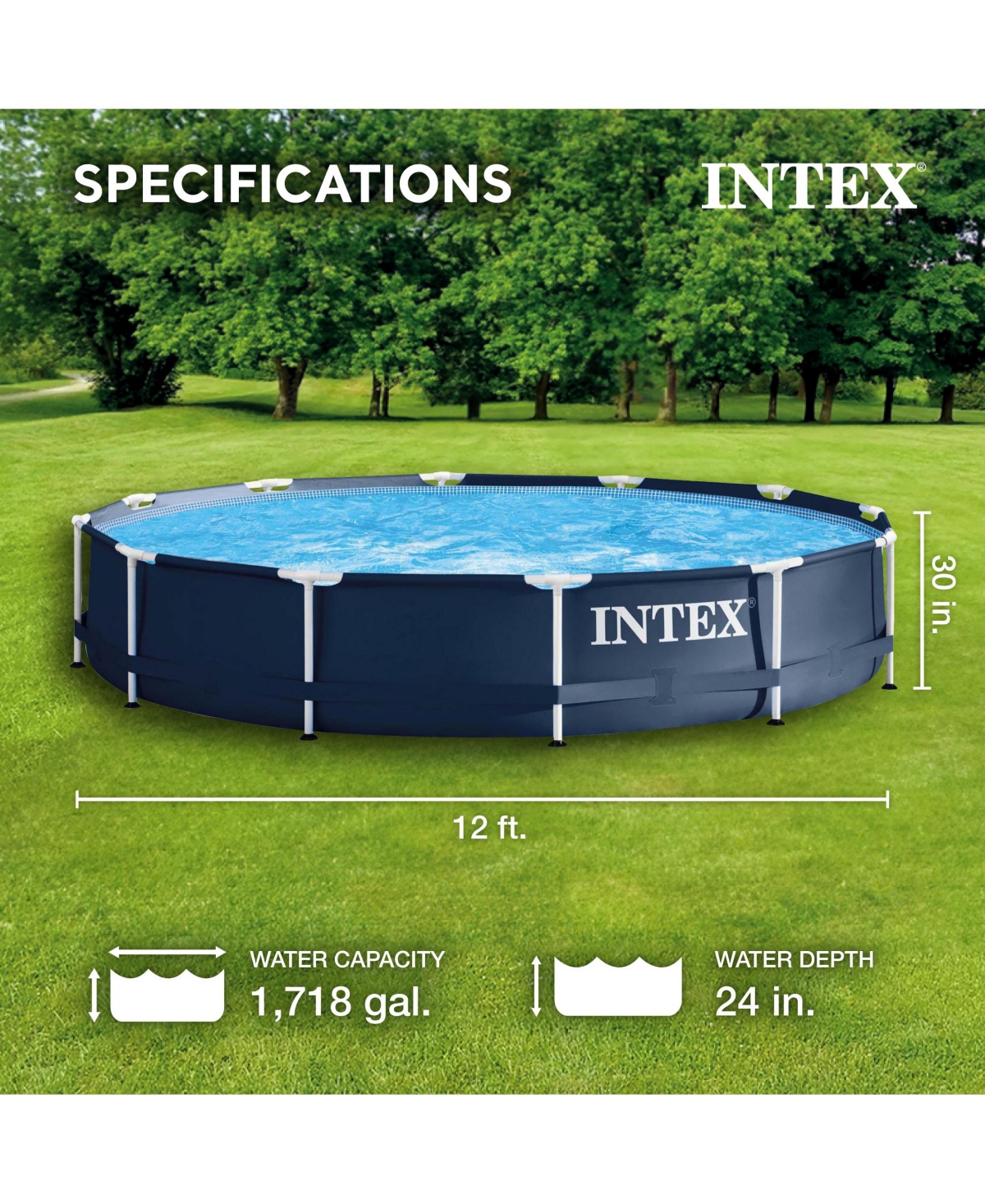 Intex Metal Frame 12' x 30