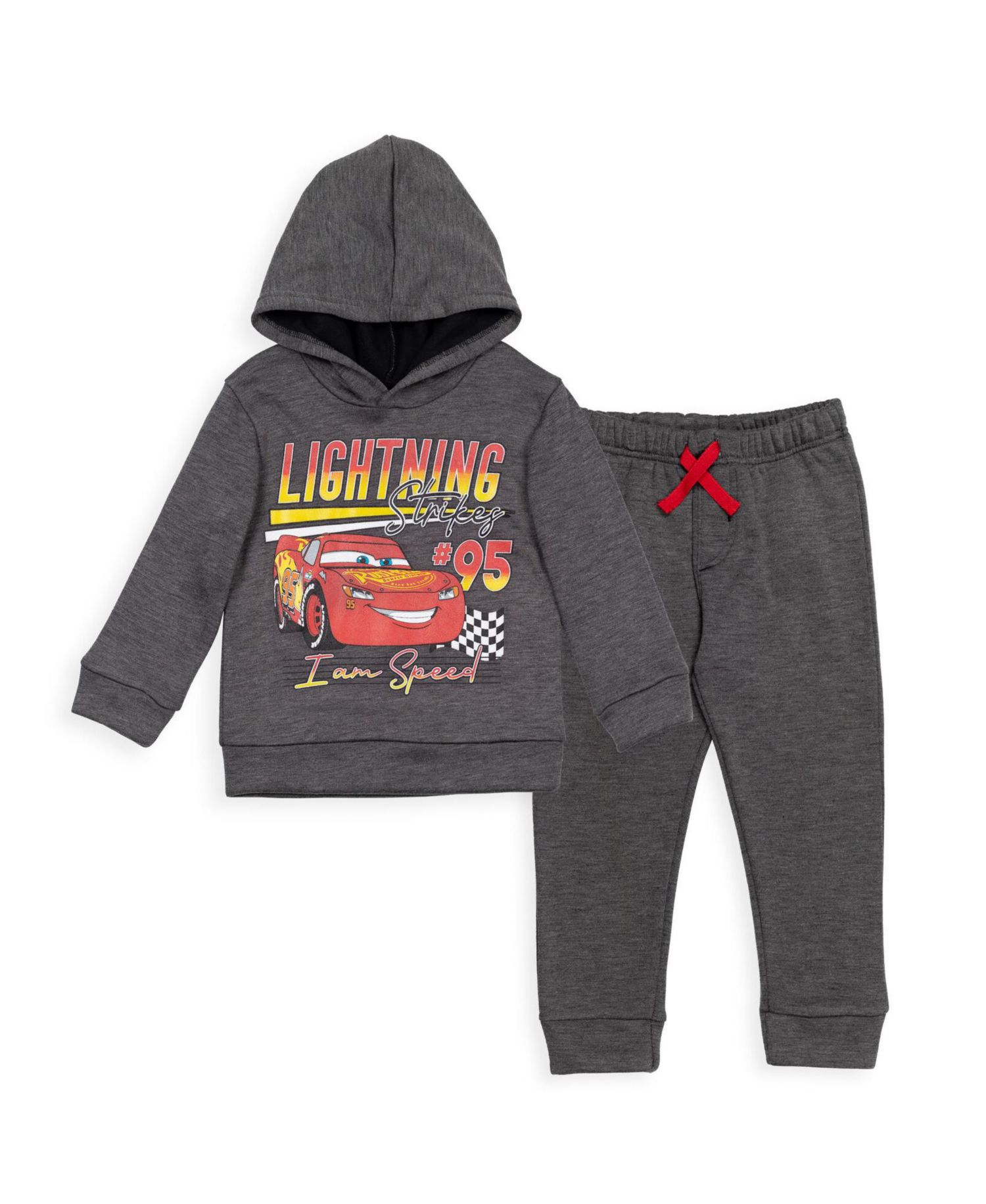 Big Boys (6-12) Lightning McQueen Fleece Pullover Hoodie and Pants Outfit Set