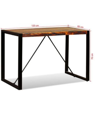 Dining Table Solid Reclaimed Wood 47.2"