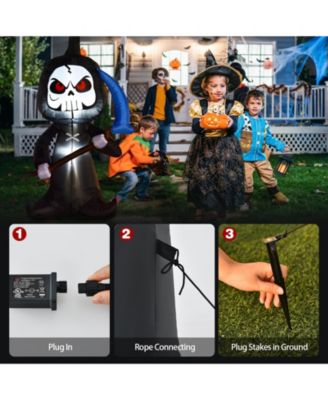 6 Feet Halloween Inflatable Decorations with Built-in LED Lights