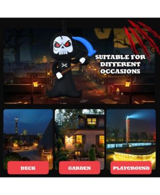 6 Feet Halloween Inflatable Decorations with Built-in LED Lights