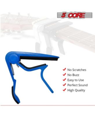 Capo Acoustic Electric Guitar 6 String Kapo Classic Clip For Banjo Mandolin Ukulele - BLUE - 2PCS