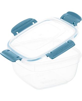 Airtight Food Storage Container with Leakproof Lid, 30 Oz, Orange