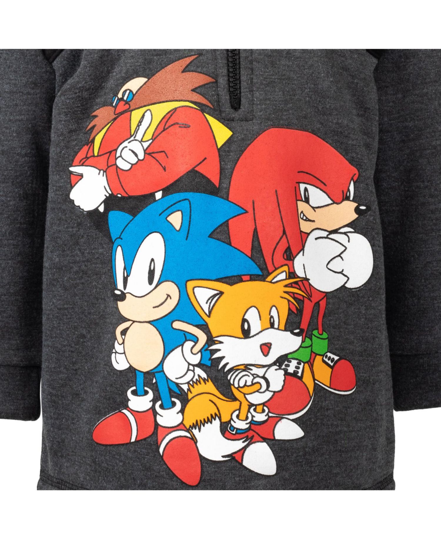 Boys Sonic the Hedgehog Fleece Half Zip Hoodie to