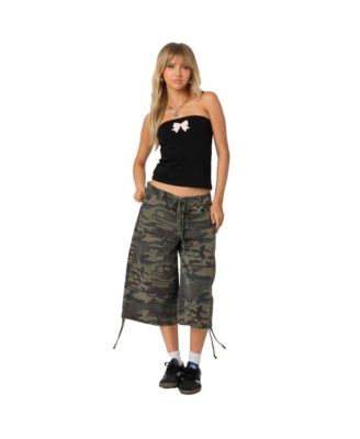 Women's Camo Cargo Bermuda Shorts
