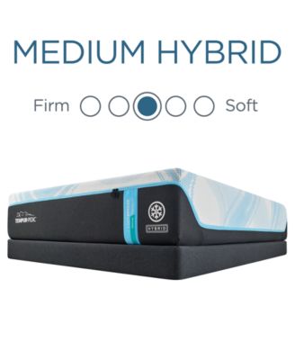 LuxeBreeze 13" Medium Hybrid Cooling Mattress- Queen