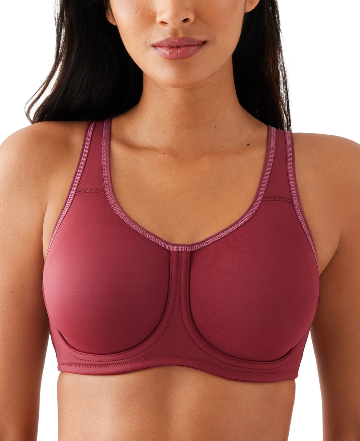 Simone Sport Hight Impact Underwire Bra 855170, Up to I Cup - Cordovan