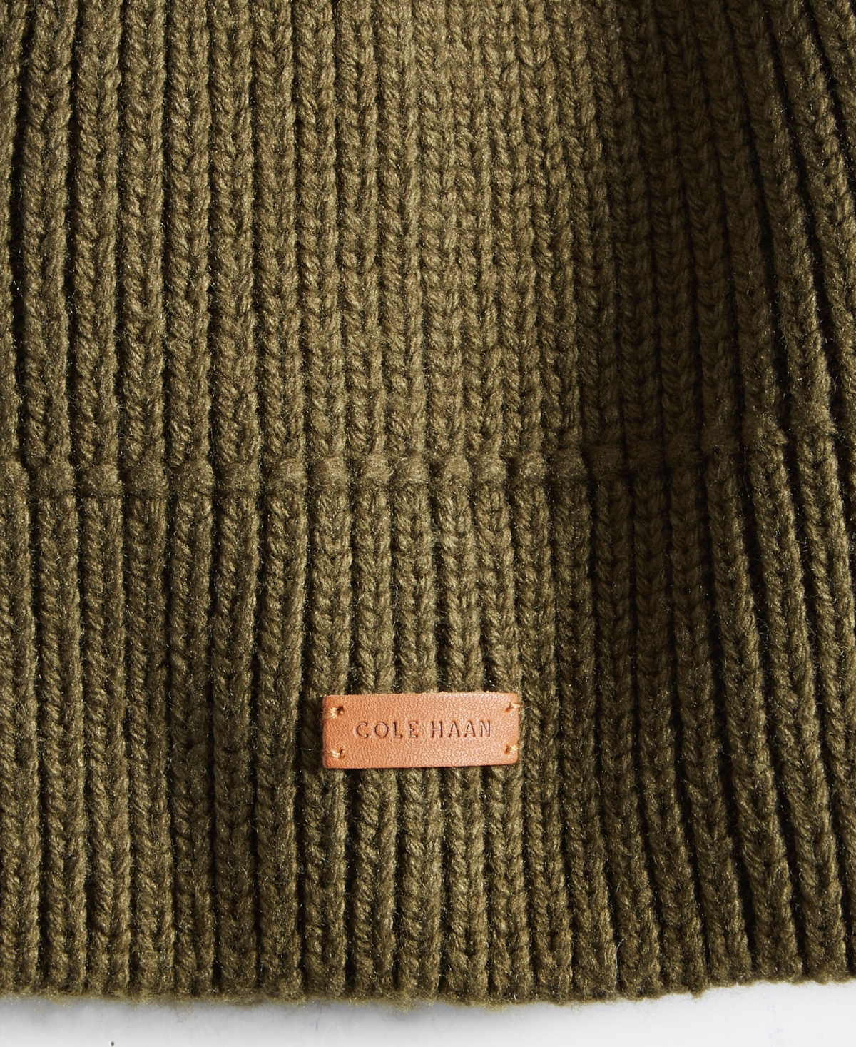 Cole Haan Men's No-Cuff Logo Beanie