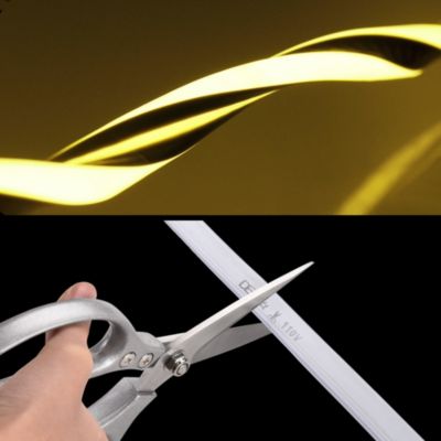 150FT Remote Control AC 110V IP65 Waterproof Cuttable Dimmable Flexible DIY DEL-D150W Warm White Neon Rope Lights