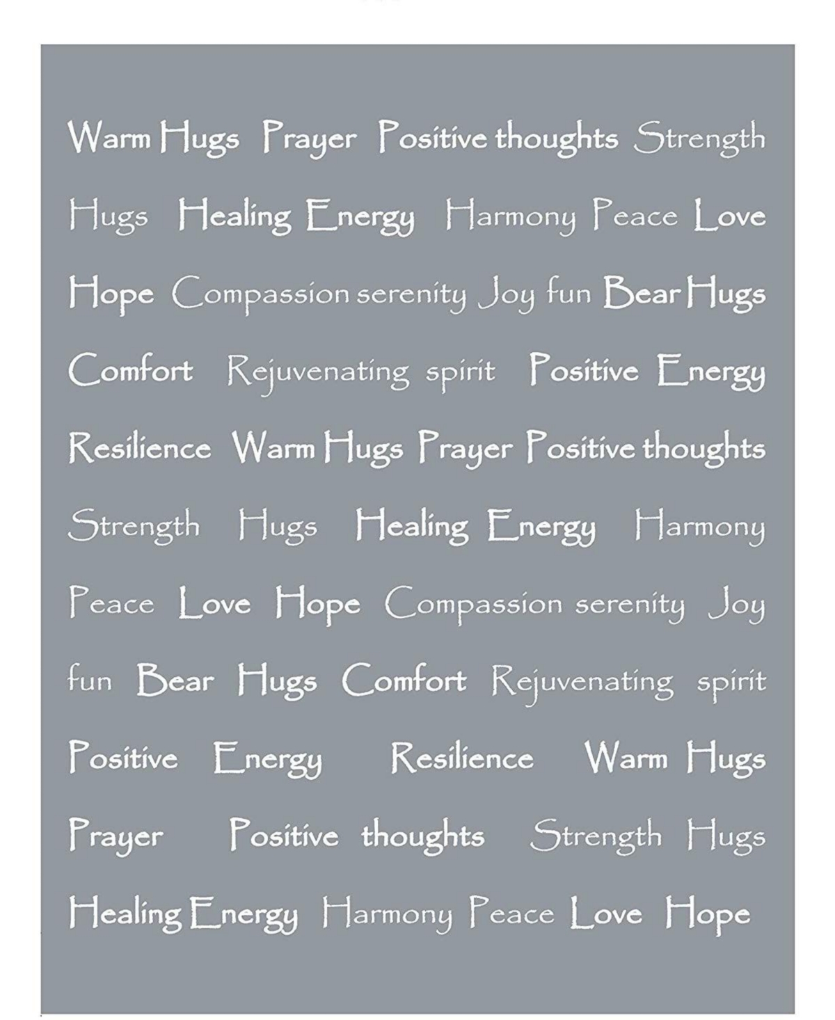 Chanasya Premium Healing Hugs Gift Blanket - for Hope Support Comfort Encouragement Sympathy - Breast Cancer Chemo Surgery Get Well Caring Gift bed Bl