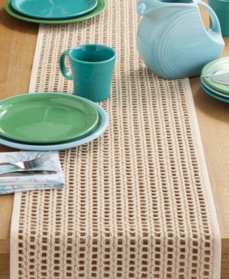 Kai Macrame Table Runner, 14" x 72"