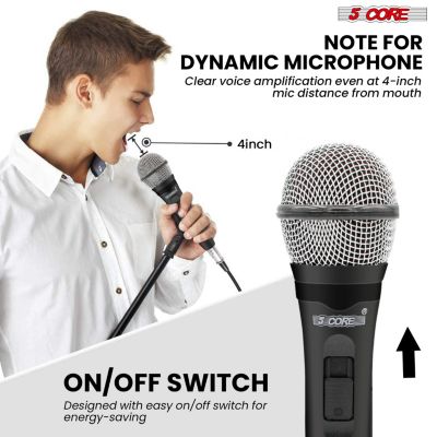 Microphone For Singing Karaoke Mic XLR Dynamic Mic Cardioid Unidirectional Microfono - 2PCS