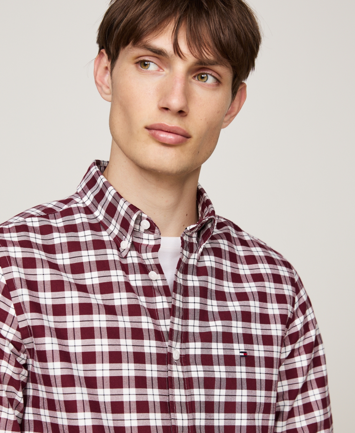 Tommy Hilfiger Men's Heritage Slim-Fit Check Button-Down Oxford Shirt - Multi