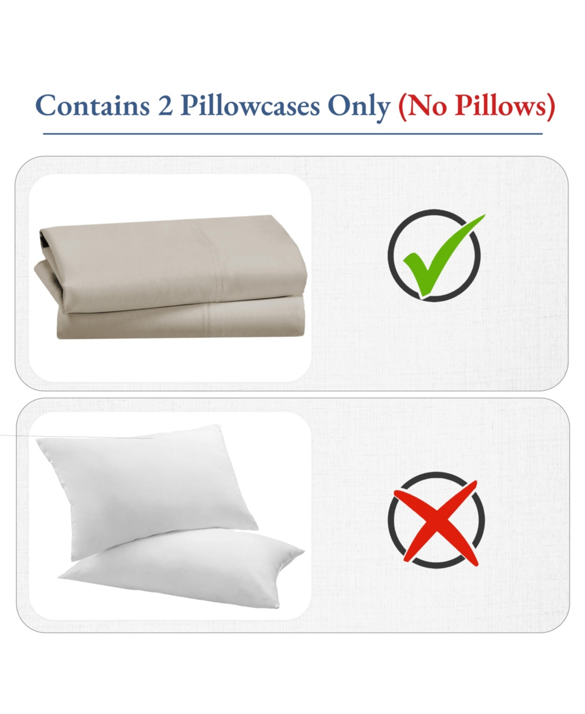 California Design Den Luxury 800 Thread Count 2 Standard Pillowcases, 100% Cotton Sateen, Soft, Smooth & Thick, Fits Standard & Size Pillows by
