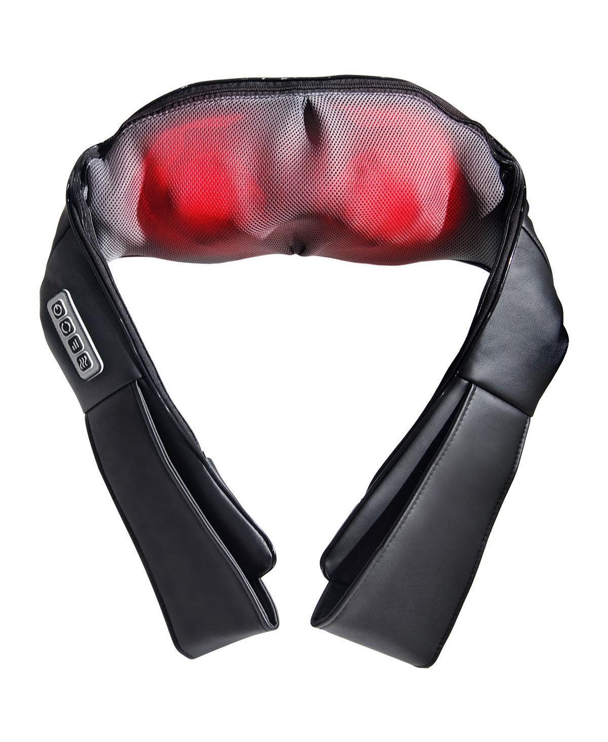 Skonyon Electric Back and Neck Kneading Shoulder Massager with Heat Straps