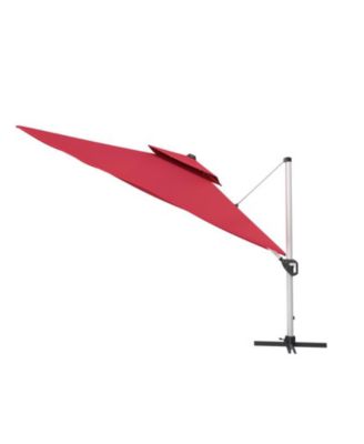 11 FT Square Double Top Patio Cantilever Umbrella