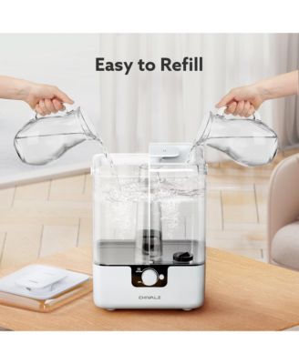 CHIVALZ Cold Mist Humidifier for Home with 1.58 gal Tank, 26 dB Sleeping Mode Humidifier with Oil Diffuser for Bedroom, Up to 50 Hours Use