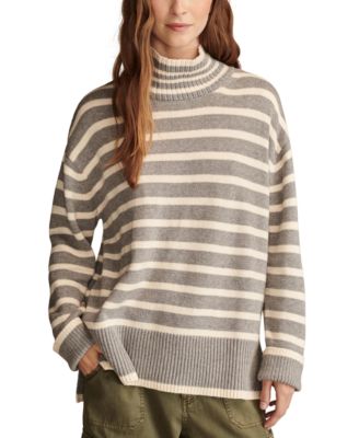 Lucky Brand - Women's Mock Neck Long-Sleeve Tunic Sweater