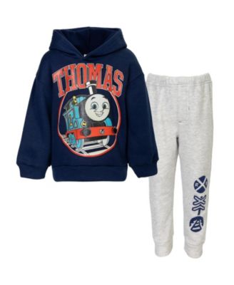 Boys Thomas the Train Fleece Pullover Hoodie and Pants Outfit Set