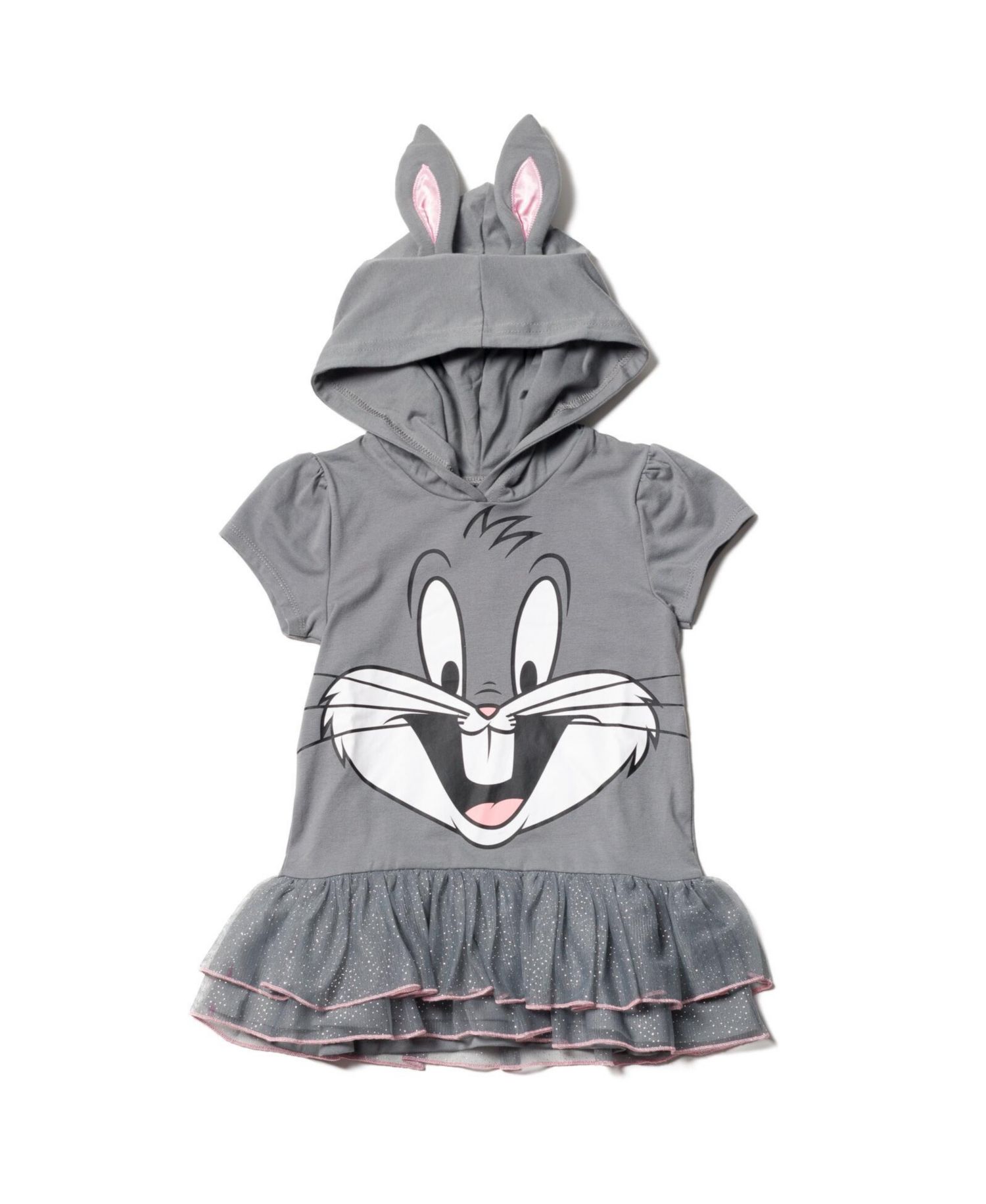 Girls Buggs Bunny Cosplay T-Shirt Dress and Leggings Outfit Set