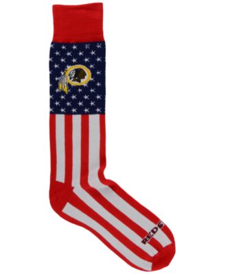 For Bare Feet - Washington Redskins Flag Top Socks