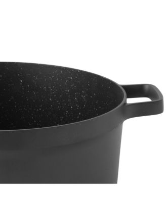 GEM 11" Nonstick Stockpot 7.7Qt., Black, Glass Lid