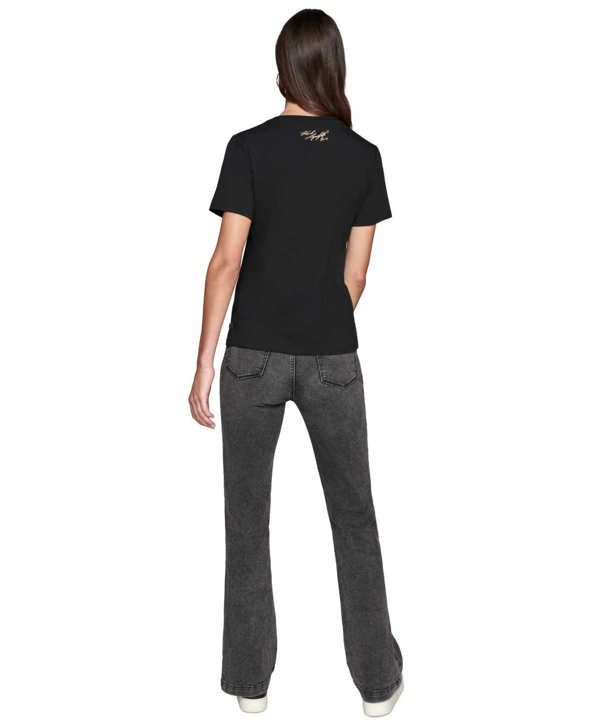Karl Lagerfeld Paris Women's Embellished Graphic T-Shirt