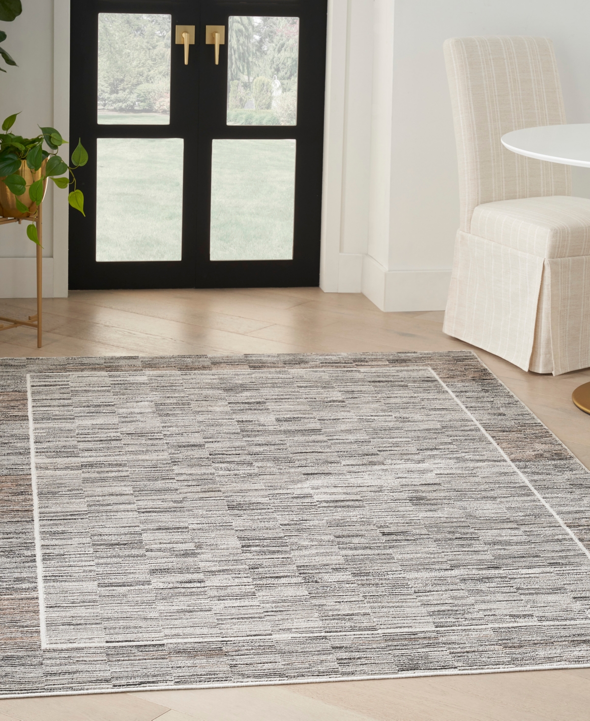 Nourison Home Desire Dsr02 3'11"x5'11" Area Rug In Charcoal