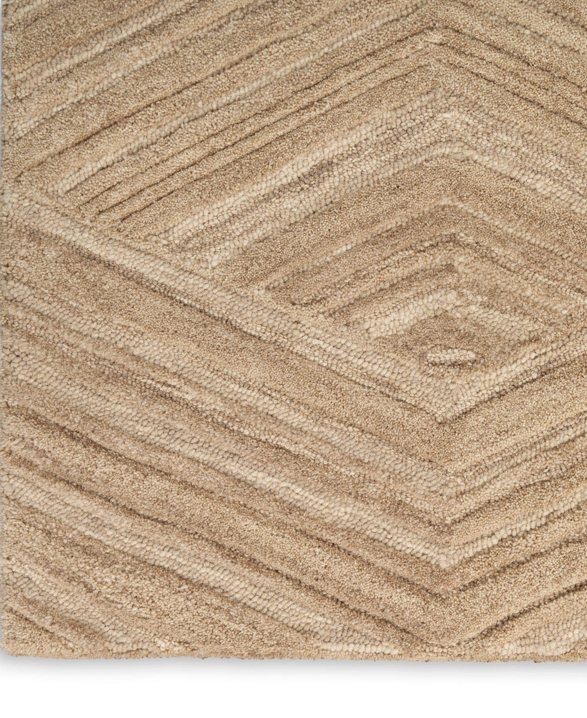 Nourison Home Graceful Gru03 5'3"x7'3" Area Rug In Taupe