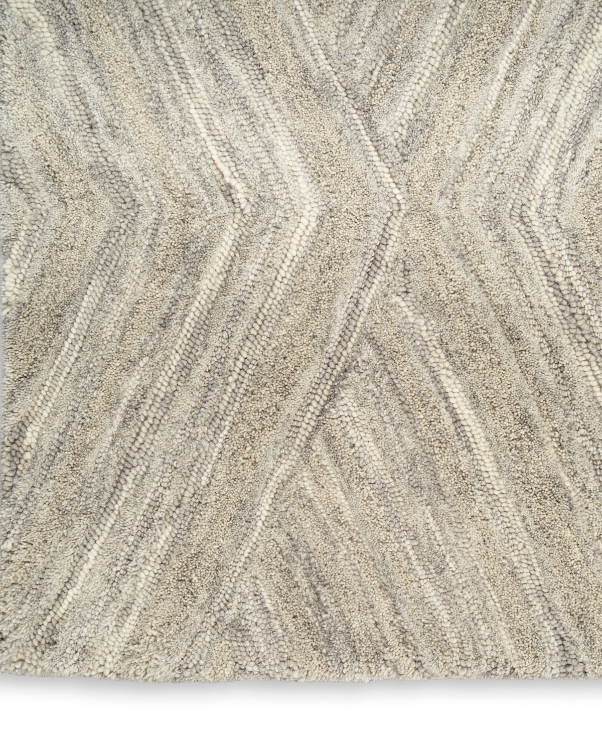 Nourison Home Graceful Gru03 7'9"x9'9" Area Rug In Gray