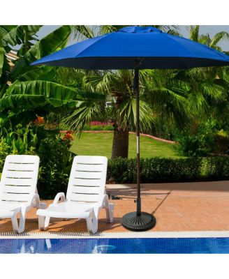 31.5 lbs Market Heavy-Duty Outdoor Stand Bronze Umbrella Base