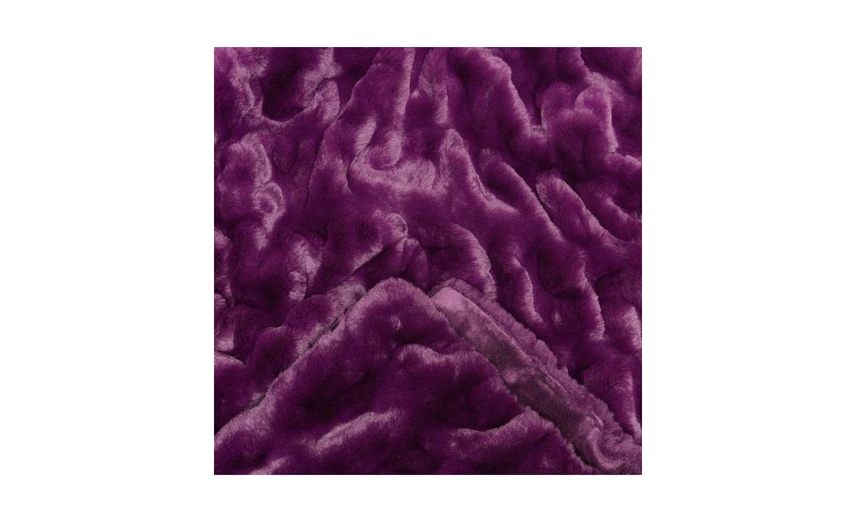Chanasya Premium Ruched Faux Fur Blanket - Luxurious, Soft Reversible Mink Blanket - 50