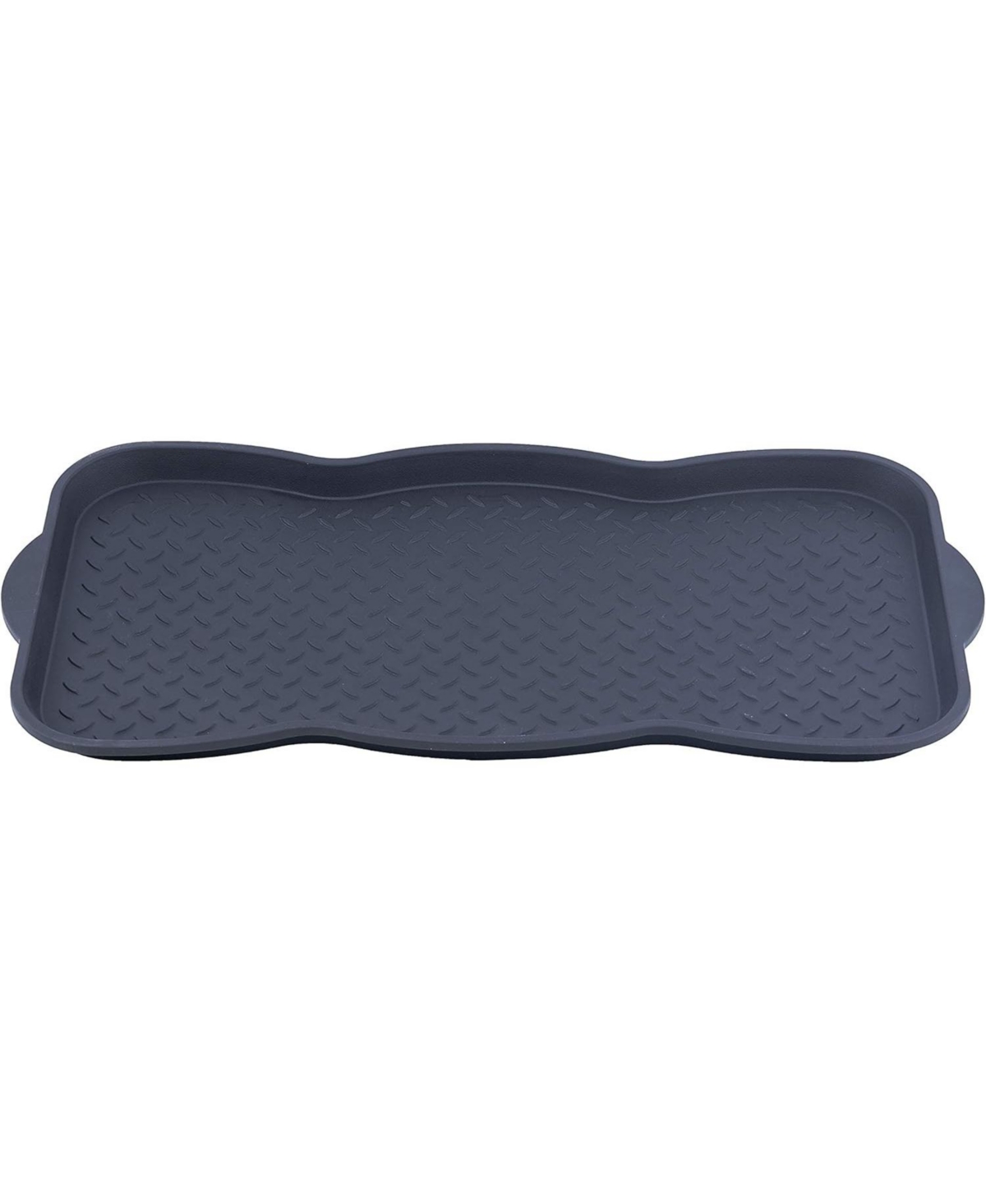 Multi-Purpose Plastic Boot & Shoe Tray, 29.75" x 15" - Black
