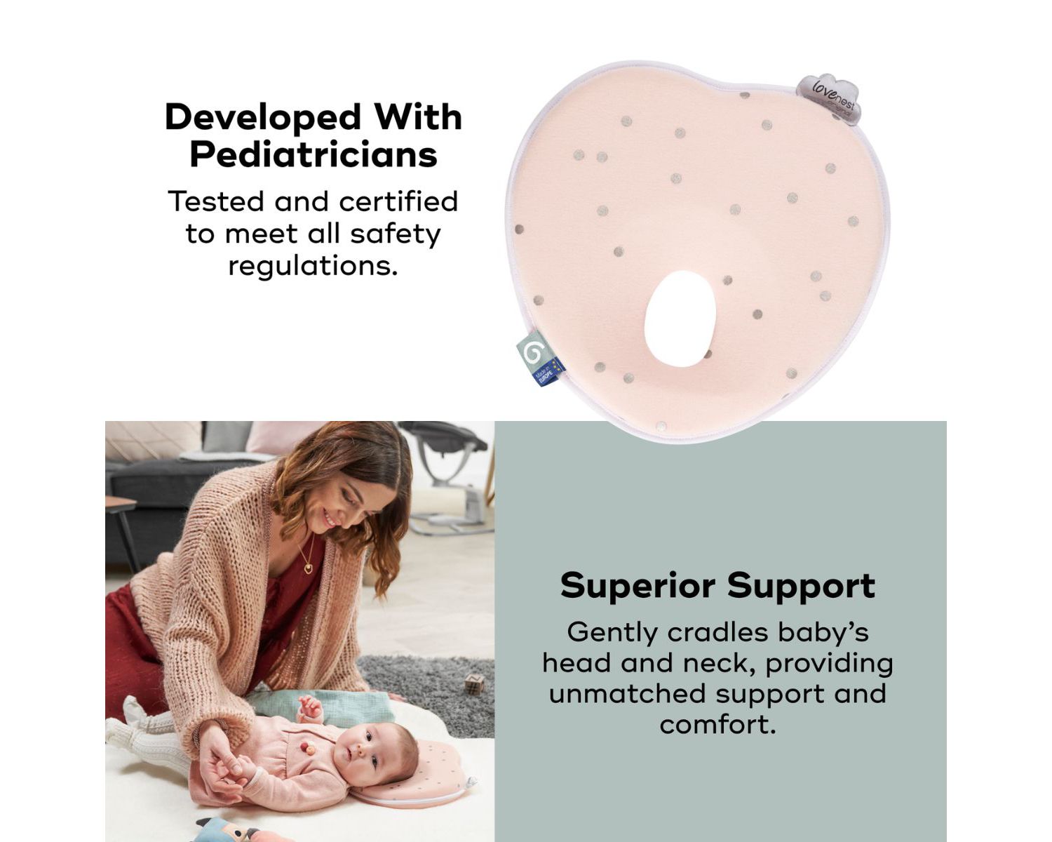 Baby Lovenest portable ergonomic pillow support