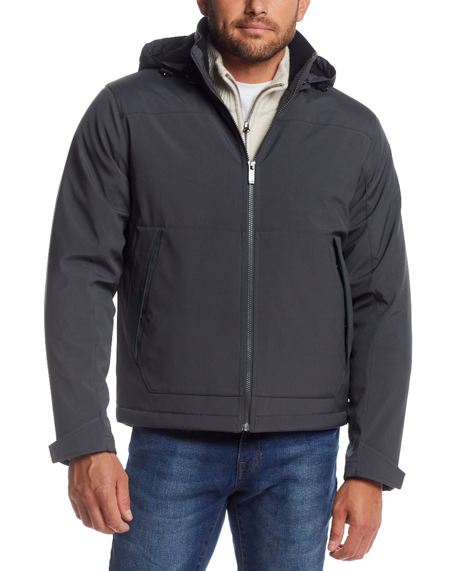 Men's Flex Tech Hooded Shirt Jacket