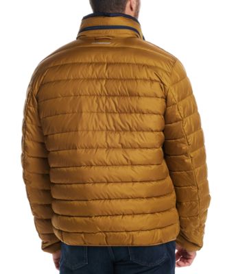 Men's Packable Neck Pillow Zip-Front Quilted Jacket