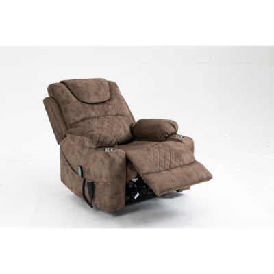 Single Piece Velvet Electric Recliner Lift Chair for Seniors