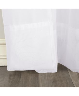 Crushed Voile Sheer Rod Pocket Curtain Panel