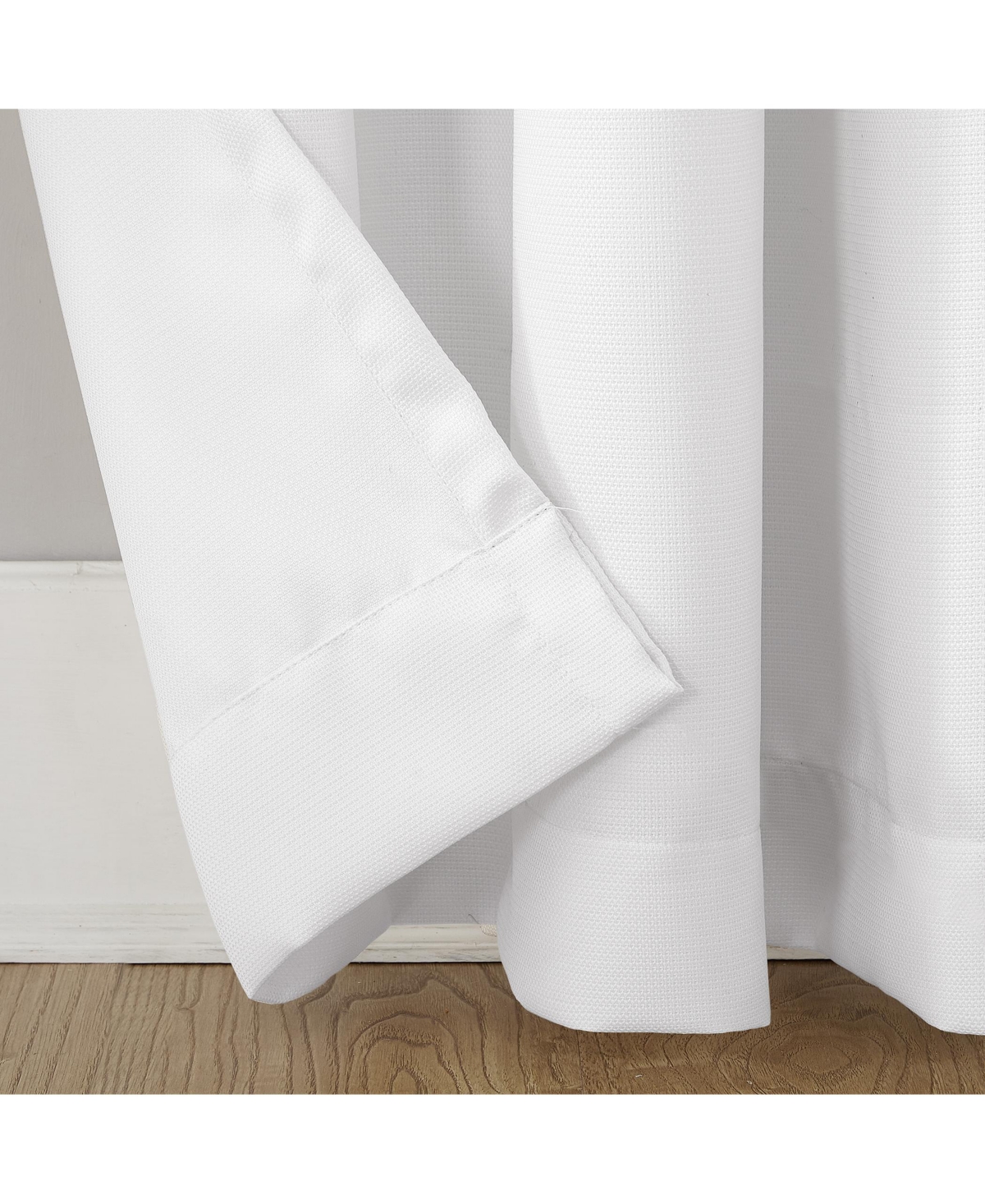 No. 918 Valerie Heathered Texture Semi-Sheer Grommet Curtain Panel