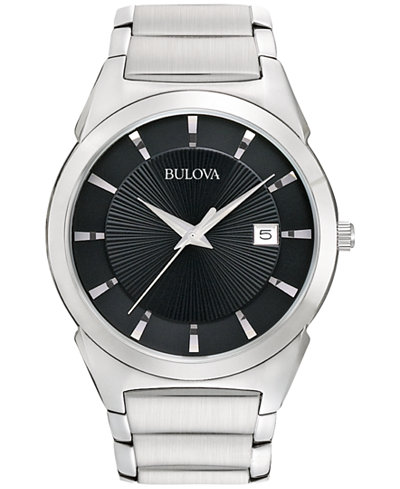 Bulova Men's Stainless Steel Bracelet Watch 38mm 96B149