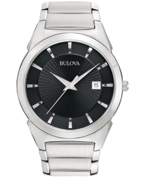 Bulova Men's Stainless Steel Bracelet Watch 38mm 96B149