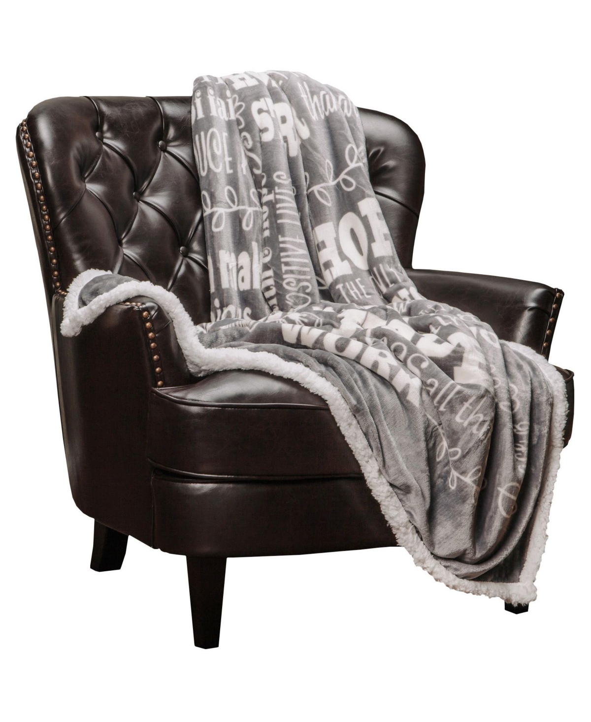 Chanasya Premium Hope & Faith Gift Throw Blanket - Cozy, Warm & Fluffy Sherpa - Sends Positive Energy, Inspirational Uplifting Comfort for Best Friend
