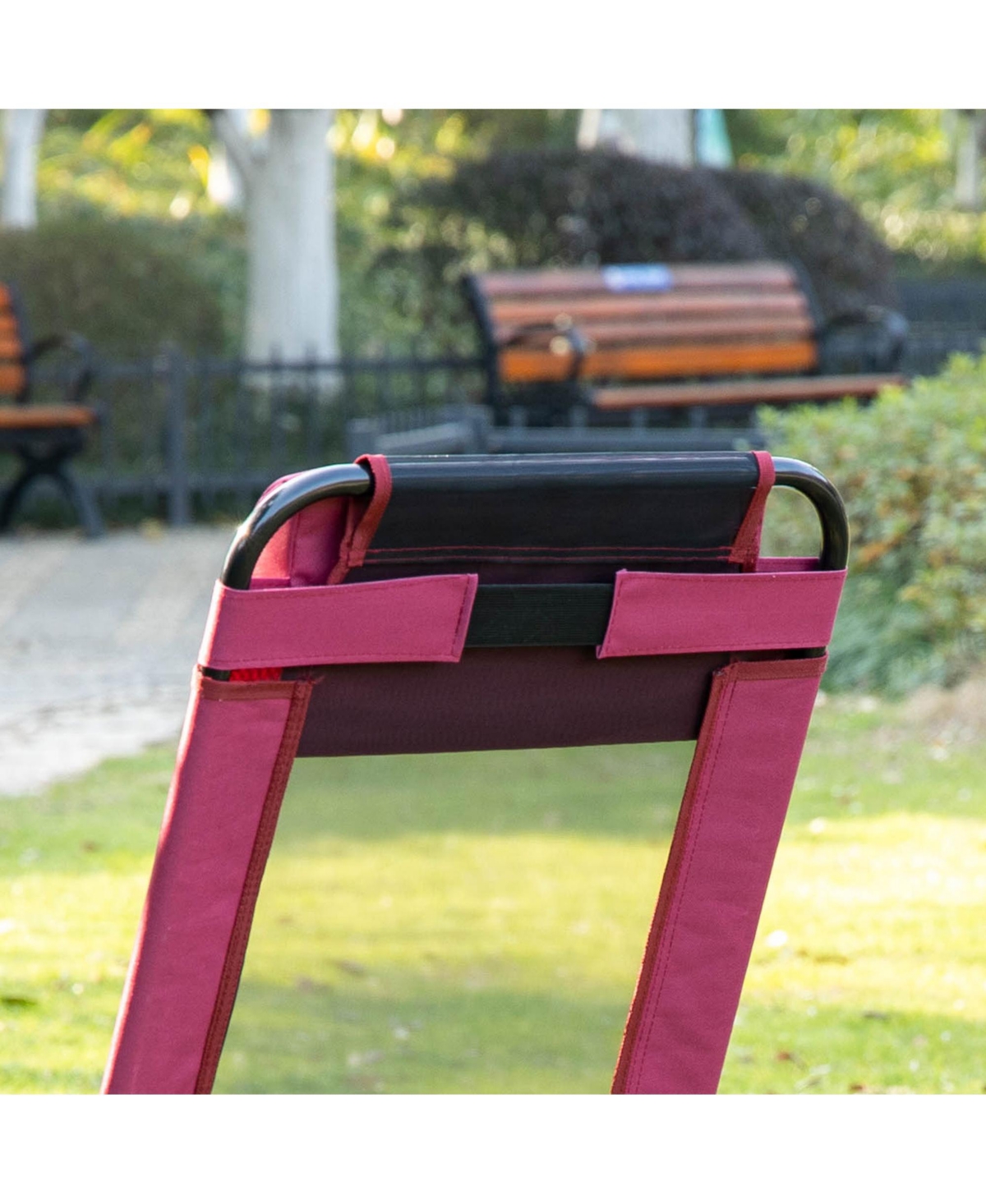 Streamdale Furniture Folding Patio Chairs with Adjustable Sling Back (Set of 2)