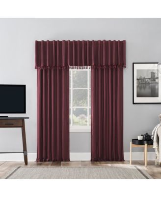 Evelina Faux Dupioni Silk Thermal Extreme 100% Blackout Back Tab Curtain Panel