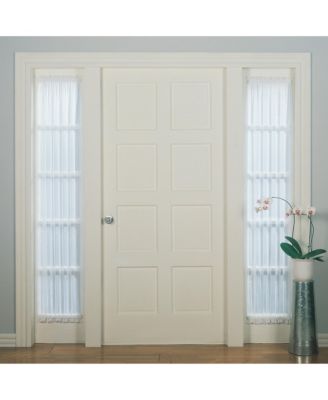 Sheer Voile Rod Pocket Door Sidelight Curtain Panel